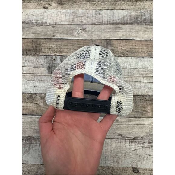 VTG Pabst Blue Ribbon Beer Snap Back Red White Blue Adjustable Trucker Cap - Picture 2 of 6